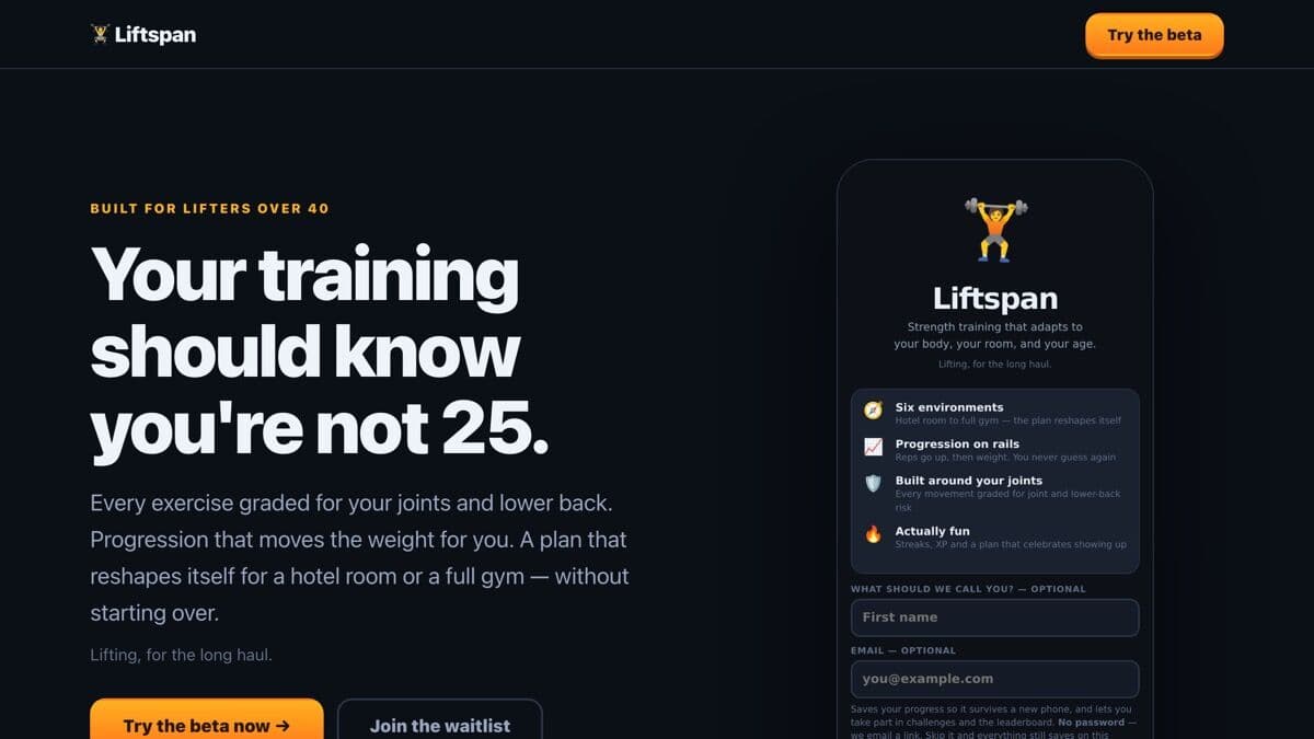Liftspan website