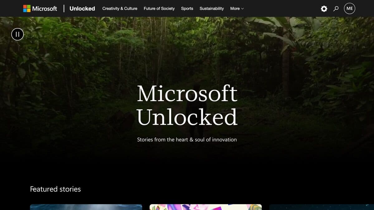 Microsoft Unlocked website